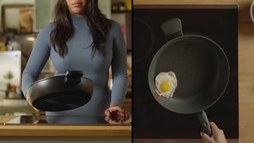 Aντικολλητικό Tηγάνι 24 cm με ενισχυμένο Γυάλινο Καπάκι iCookTM video